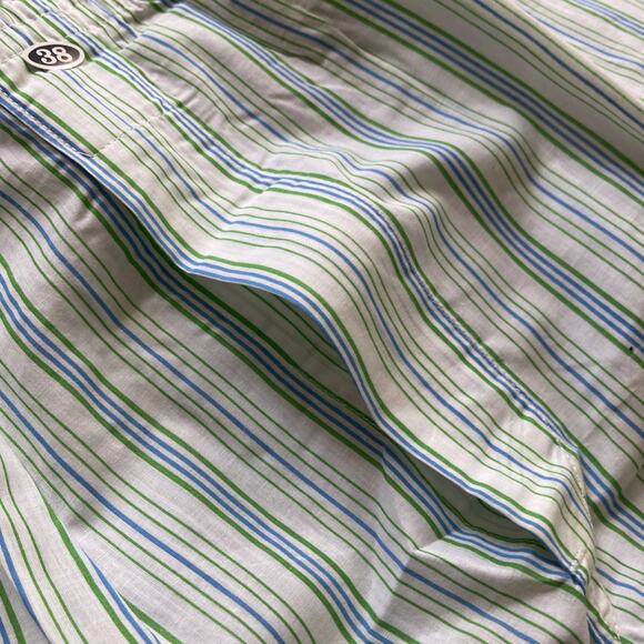 NOS Vintage Boxer Shorts 1970s Permanent Press Size 38 White Stripes - Picture 3 of 6